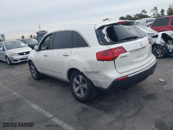 2012 Acura MDX with VIN 2HNYD2H27CH509988, listed as a IAAI auction lot 40965192 with 171367 miles. Bid and sale history available at carsss.com. Image 3.
