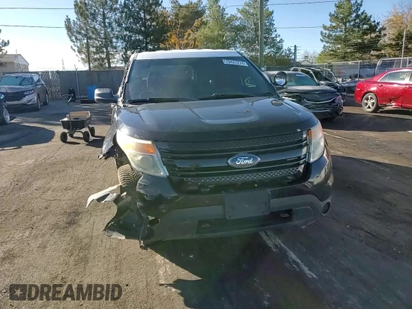 2013 Ford Utility Police Interceptor with VIN 1FM5K8AR9DGC11010, listed as a Copart auction lot 79427274 with 156,608 mi miles and Salvage Title. Bid and sale history available at carsss.com. Image 10.