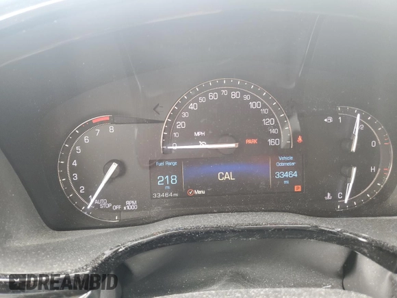 2018 Cadillac XT5 FWD with VIN 1GYKNARS1JZ222767, listed as a Copart auction lot 57989015 with 33,464 mi miles and Salvage title. Bid and sale history available at DreamBid. Image 9.