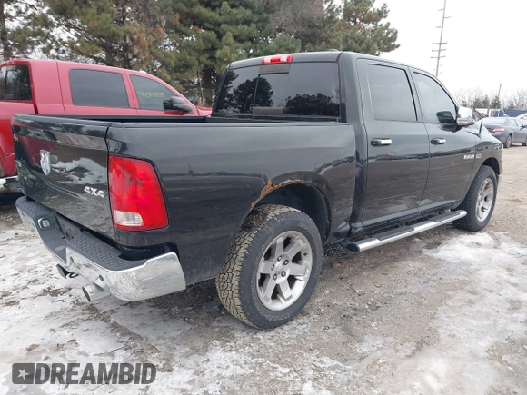 2010 Dodge 1500 SLT with VIN 1D7RV1CTXAS255030, listed as a IAAI auction lot 41412265 with 84,606 mi miles and . Bid and sale history available at DreamBid. Image 4.