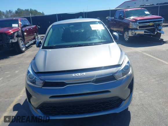 2022 Kia Rio S with VIN 3KPA24AD5NE481448, listed as a IAAI auction lot 41748379 with 65,123 mi miles. Bid and sale history available at carsss.com. Image 12.