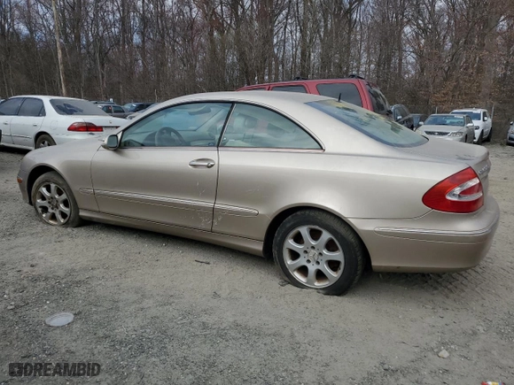 2004 Mercedes-Benz CLK-Class 3.2L with VIN WDBTJ65JX4F102602, listed as a Copart auction lot 48133485 with 143,166 mi miles and Salvage Title. Bid and sale history available at carsss.com. Image 2.