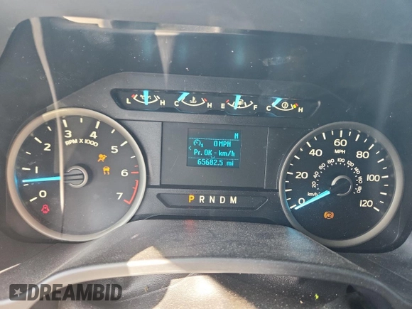 2020 Ford F-150 XL with VIN 1FTEW1E4XLFA98400, listed as a Copart auction lot 62073085 with 65,682 mi miles and Salvage title. Bid and sale history available at DreamBid. Image 9.