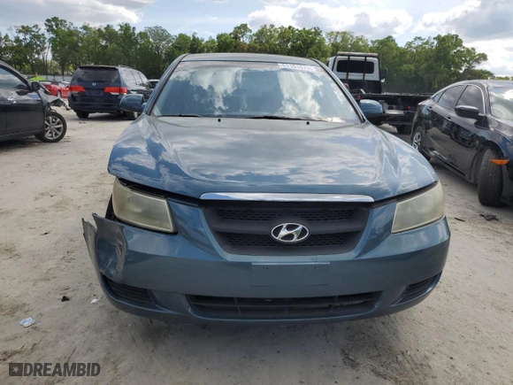 2007 Hyundai Sonata GLS with VIN 5NPET46C57H251969, listed as a Copart auction lot 51161875 with 109,396 mi miles and Salvage Title. Bid and sale history available at carsss.com. Image 5.