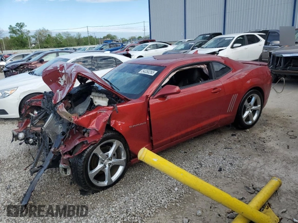 2014 Chevrolet Camaro LT with VIN 2G1FC1E3XE9143487, listed as a Copart auction lot 54350265 with Not provided miles and Non repairable. Bid and sale history available at DreamBid. Image 1.