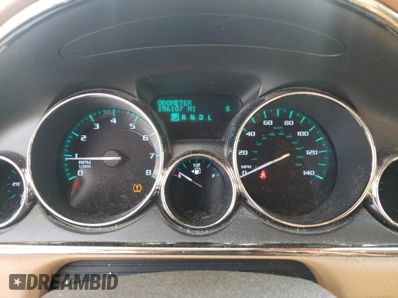 2015 Buick Enclave Premium with VIN 5GAKVCKD5FJ174923, listed as a Copart auction lot 50570935 with 156,107 mi miles and Salvage Title. Bid and sale history available at DreamBid. Image 9.