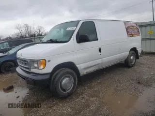 2002 Ford Econoline Cargo with VIN 1FTNE24L42HA52274, listed as a Copart auction lot 87182324 with 185,526 mi miles and Salvage Title. Bid and sale history available at DreamBid. Image 1.