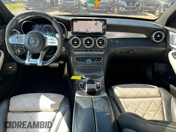2019 Mercedes-Benz C 43 AMG with VIN 55SWF6EB7KU288950, listed as a Copart auction lot 62078175 with 107,060 mi miles and Clean title. Bid and sale history available at DreamBid. Image 9.