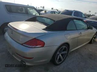 2008 BMW 6 Series 650i with VIN WBAEB53568CX60574, listed as a Copart auction lot 75687704 with 0 mi miles and Salvage Title. Bid and sale history available at carsss.com. Image 3.