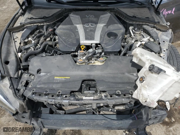 2017 Infiniti Q50 3.0t Premium with VIN JN1EV7AP3HM734425, listed as a Copart auction lot 51866275 with 160,813 mi miles and Salvage Title. Bid and sale history available at carsss.com. Image 12.