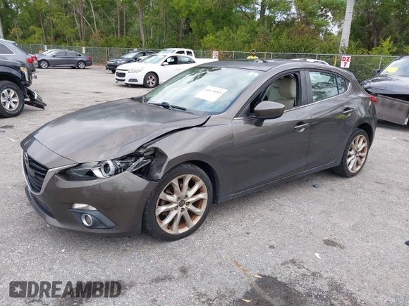 2015 Mazda 3 S Grand Touring with VIN JM1BM1M35F1264244, listed as a IAAI auction lot 41674683 with 119,684 mi miles and . Bid and sale history available at DreamBid. Image 2.