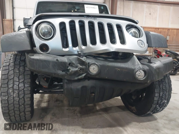 2014 Jeep Wrangler Sport with VIN 1C4AJWAG0EL173362, listed as a IAAI auction lot 42231863 with 99,321 mi miles and . Bid and sale history available at DreamBid. Image 6.