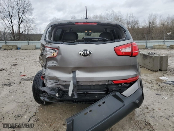 2013 Kia Sportage LX with VIN KNDPB3A27D7531882, listed as a Copart auction lot 85319114 with 134,219 mi miles and Non Repairable. Bid and sale history available at carsss.com. Image 6.