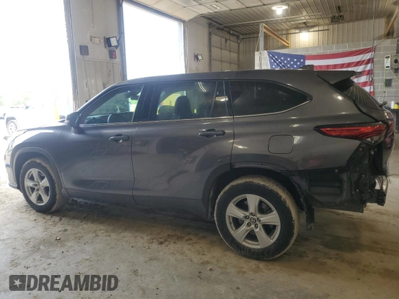 2021 Toyota Highlander L with VIN 5TDZZRAHXMS066838, listed as a Copart auction lot 55137845 with 77,800 mi miles and Salvage title. Bid and sale history available at DreamBid. Image 2.