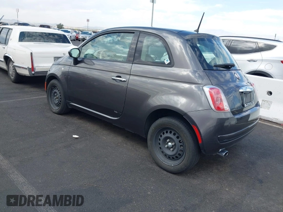 2015 FIAT 500 Pop with VIN 3C3CFFAR2FT636768, listed as a IAAI auction lot 42588875 with 62,634 mi miles and . Bid and sale history available at DreamBid. Image 3.