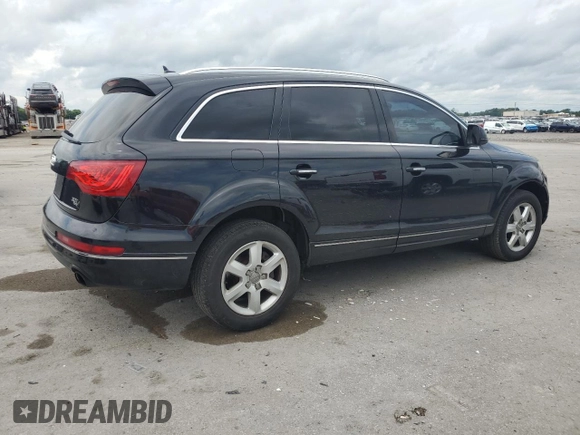 2015 Audi Q7 Premium with VIN WA1CGAFE8FD015410, listed as a Copart auction lot 60880285 with 95,336 mi miles and Salvage title. Bid and sale history available at DreamBid. Image 3.