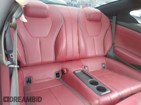 2017 Infiniti Q60 Red Sport 400 with VIN JN1FV7EKXHM611062, listed as a IAAI auction lot 40374401 with 69,460 mi miles and . Bid and sale history available at carsss.com. Image 8.