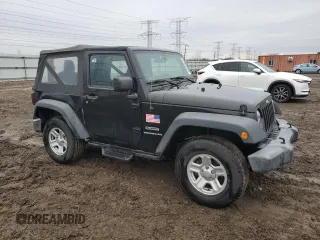 2017 Jeep Wrangler Sport with VIN 1C4AJWAG5HL525999, listed as a Copart auction lot 47362975 with 52,108 mi miles and Salvage Title. Bid and sale history available at DreamBid. Image 4.