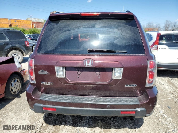 2007 Honda Pilot EX-L with VIN 5FNYF18527B025243, listed as a Copart auction lot 51981585 with 273,134 mi miles and Salvage Title. Bid and sale history available at carsss.com. Image 6.