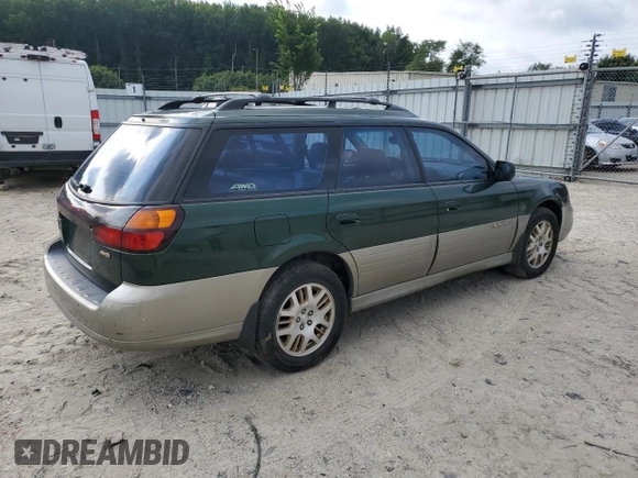 2001 Subaru Legacy Outback L.L. Bean with VIN 4S3BH806717639585, listed as a Copart auction lot 63498725 with 184,907 mi miles and Salvage title. Bid and sale history available at DreamBid. Image 3.