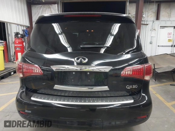 2014 Infiniti QX80 with VIN JN8AZ2NF2E9555963, listed as a IAAI auction lot 41894699 with 143,255 mi miles. Bid and sale history available at carsss.com. Image 16.