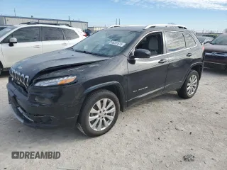 2017 Jeep Cherokee Overland with VIN 1C4PJMJS3HW551468, listed as a Copart auction lot 46307615 with 124,602 mi miles and Salvage title. Bid and sale history available at DreamBid. Image 1.