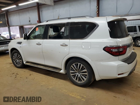 2022 Nissan Armada SL with VIN JN8AY2BB3N9812360, listed as a Copart auction lot 43376315 with Not Provided miles and Salvage Title. Bid and sale history available at carsss.com. Image 2.