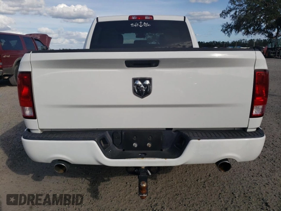 2017 Ram 1500 Express with VIN 3C6RR6KT4HG668227, listed as a Copart auction lot 75606824 with Not provided miles and Salvage title. Bid and sale history available at DreamBid. Image 6.