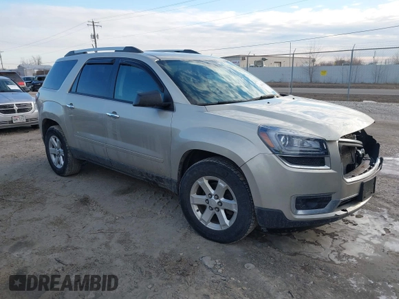 2015 GMC Acadia SLE with VIN 1GKKVPKD4FJ207744, listed as a IAAI auction lot 41670750 with 161,213 mi miles. Bid and sale history available at carsss.com. Image 1.