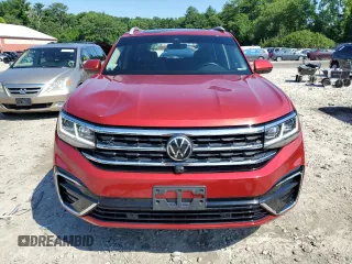 2021 Volkswagen Atlas SEL Premium R-Line with VIN 1V2FR2CA5MC537286, listed as a Copart auction lot 61811244 with 76,269 mi miles and Salvage title. Bid and sale history available at DreamBid. Image 5.