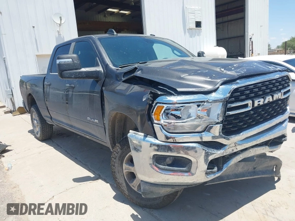 2023 Ram 2500 Big Horn with VIN 3C6UR5DJ5PG548743, listed as a IAAI auction lot 39848650 with 54,161 mi miles. Bid and sale history available at carsss.com. Image 1.