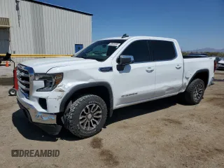2019 GMC Sierra 1500 SLE z VIN 3GTU9BEDXKG241304, wystawiony jako Copart lot #58845365 z przebiegiem 98 773 mil mil oraz Szkoda całkowita • Salvage title. Historia ofert i sprzedaży dostępna na DreamBid. Obrazek 1.