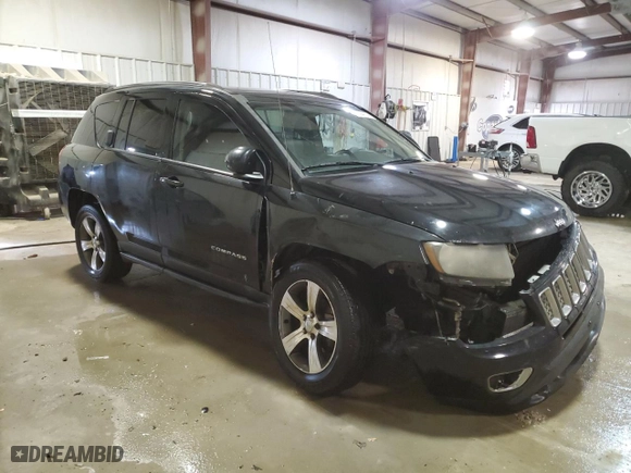 2016 Jeep Compass High Altitude Edition with VIN 1C4NJCEA1GD678698, listed as a Copart auction lot 83594524 with 206,095 mi miles and Salvage Title. Bid and sale history available at carsss.com. Image 4.