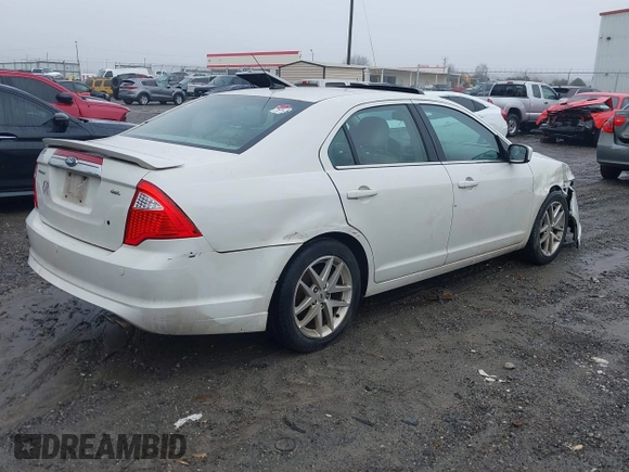 2012 Ford Fusion SEL with VIN 3FAHP0JA1CR121443, listed as a IAAI auction lot 41574648 with 159,393 mi miles. Bid and sale history available at carsss.com. Image 4.
