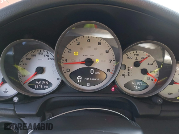 2011 Porsche 911 Carrera S with VIN WP0AB2A92BS721421, listed as a IAAI auction lot 41435751 with 42,155 mi miles and . Bid and sale history available at DreamBid. Image 7.