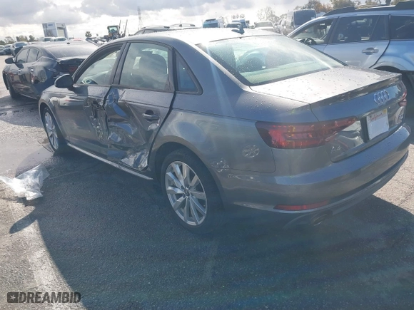 2018 Audi A4 Premium with VIN WAUKMAF45JA158842, listed as a IAAI auction lot 41794952 with 25,563 mi miles. Bid and sale history available at carsss.com. Image 3.