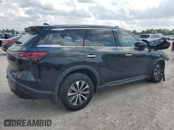 2024 Infiniti QX60 Pure with VIN 5N1DL1ES4RC340221, listed as a Copart auction lot 61265514 with Not provided miles and Salvage title. Bid and sale history available at DreamBid. Image 3.