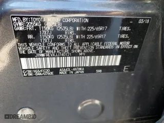 2018 Toyota RAV4 XLE with VIN JTMWFREVXJJ740121, listed as a Copart auction lot 46467085 with 100,648 mi miles and Salvage Title. Bid and sale history available at carsss.com. Image 13.