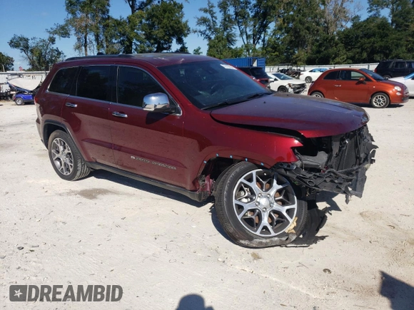 2022 Jeep Grand Cherokee WK Limited with VIN 1C4RJFBG8NC124931, listed as a Copart auction lot 76162694 with 17,997 mi miles and Non Repairable. Bid and sale history available at carsss.com. Image 4.