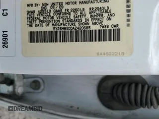 2010 Pontiac Vibe with VIN 5Y2SM6E00AZ420685, listed as a Copart auction lot 42993035 with 111,761 mi miles and Salvage Title. Bid and sale history available at carsss.com. Image 12.