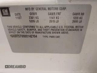 2008 Cadillac CTS AWD w/1SB with VIN 1G6DT57V880142764, listed as a IAAI auction lot 42037968 with 141,208 mi miles. Bid and sale history available at carsss.com. Image 9.