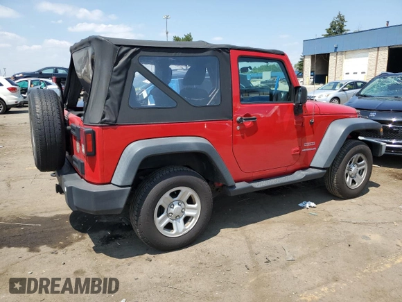 2012 Jeep Wrangler Sport z VIN 1C4AJWAG6CL216888, wystawiony jako Copart lot #65686715 z przebiegiem 72 404 mil mil oraz Czysty tytuł • Clean title. Historia ofert i sprzedaży dostępna na DreamBid. Obrazek 3.