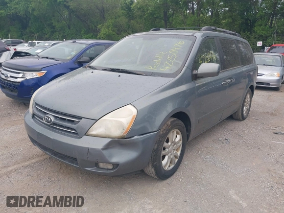 2008 Kia Sedona LX with VIN KNDMB233686212813, listed as a IAAI auction lot 42250476 with 198,111 mi miles and . Bid and sale history available at DreamBid. Image 2.