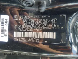 2011 Toyota Sienna XLE AAS with VIN 5TDYK3DC3BS106218, listed as a Copart auction lot 55977105 with 279,622 mi miles and Clean Title. Bid and sale history available at DreamBid. Image 13.