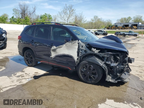 2022 Subaru Forester Special Sports с VIN JF2SKAJC2NH498892, выставлен на аукционе Copart как лот 54247895 с пробегом 31 813 миль миль и Списание • Salvage title. История ставок и продаж доступна на DreamBid. Изображение 4.