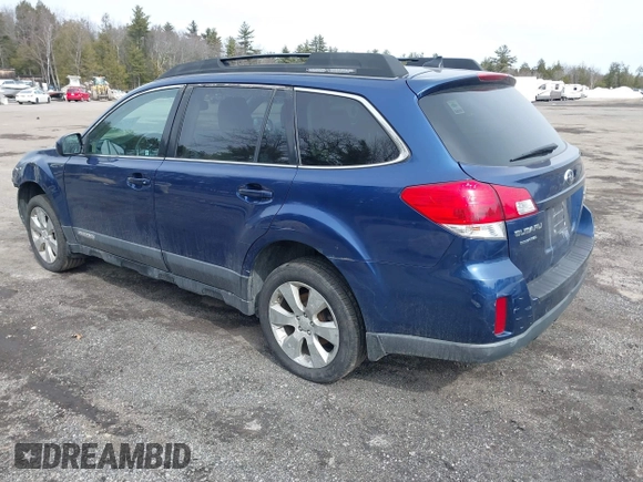 2011 Subaru Outback Limited Power Moon with VIN 4S4BRDLC2B2400477, listed as a IAAI auction lot 41774944 with 169,156 mi miles and . Bid and sale history available at DreamBid. Image 3.