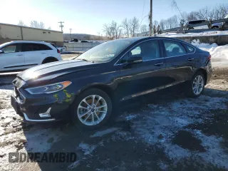 2020 Ford Fusion Plug-In Hybrid Titanium with VIN 3FA6P0SU6LR102547, listed as a Copart auction lot 45157745 with 0 mi miles and Salvage Title. Bid and sale history available at carsss.com. Image 1.