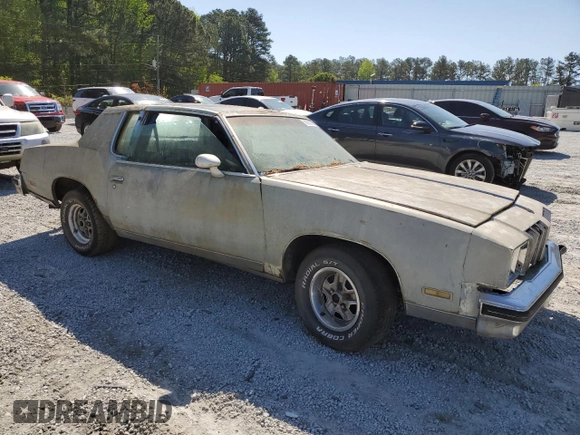 1978 Oldsmobile Cutlass with VIN 3M47F8D426090, listed as a Copart auction lot 52980655 with 86,771 mi miles and Clean Title. Bid and sale history available at DreamBid. Image 4.
