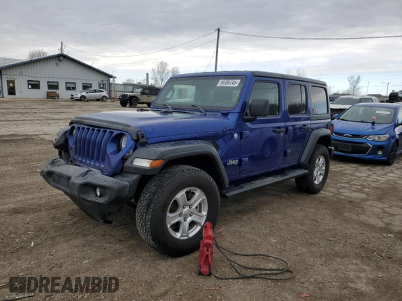 2018 Jeep Wrangler Unlimited Sport z VIN 1C4HJXDN3JW332396, wystawiony jako Copart lot #50386745 z przebiegiem 113 743 mil mil oraz Szkoda całkowita • Salvage title. Historia ofert i sprzedaży dostępna na DreamBid. Obrazek 1.