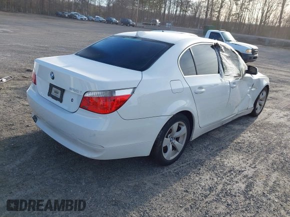2007 BMW 5 Series 530i with VIN WBANE73567CM49194, listed as a IAAI auction lot 41714331 with 1 mi miles. Bid and sale history available at carsss.com. Image 4.